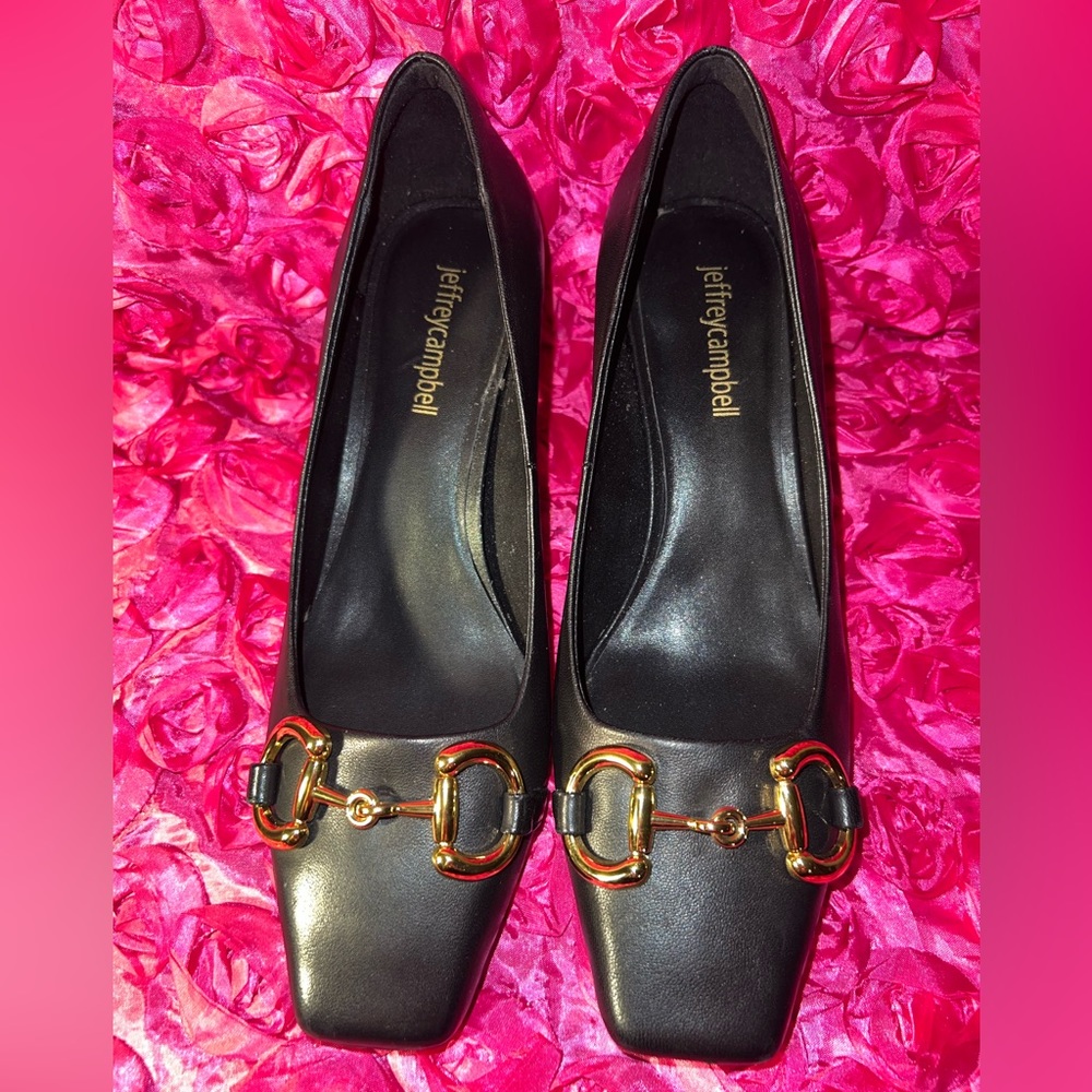 jeffrey cambell LINNAE KITTEN PUMP BLACK - Picture 6 of 12